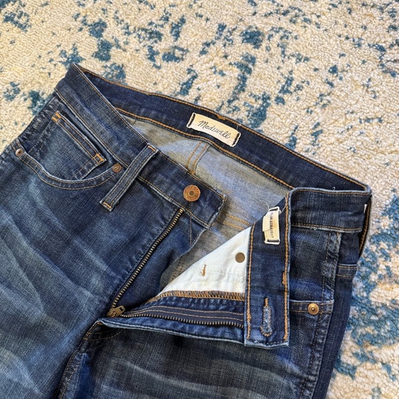 Madewell Slim Straight 28 Waist 28 Inseam 10  Inch Rise - Picture 2 of 6